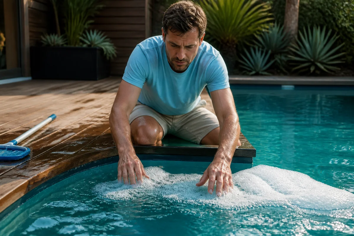pourquoi ma piscine mousse